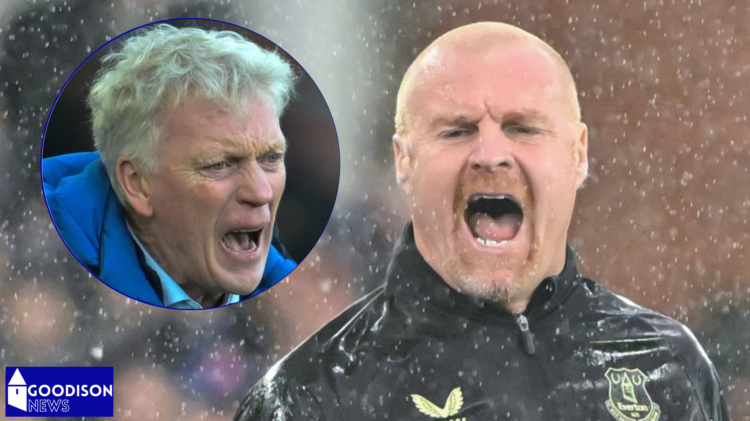 Everton manager David Moyes and Sean Dyche