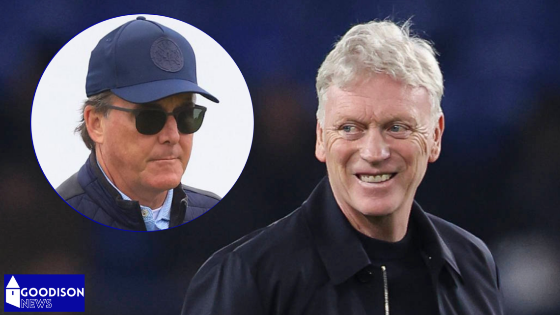 Everton manager David Moyes and Dan Friedkin