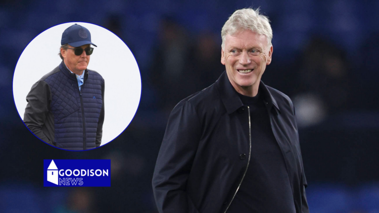 Everton manager David Moyes and Dan Friedkin