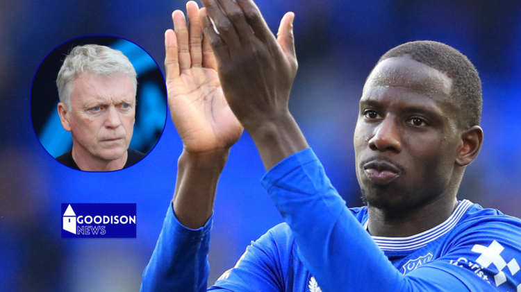 Abdoulaye Doucoure and David Moyes at Everton.