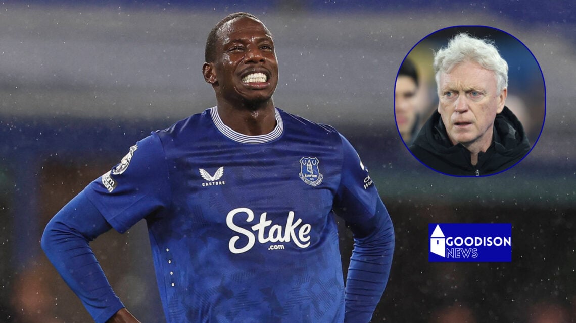 David Moyes and Abdoulaye Doucoure at Everton.