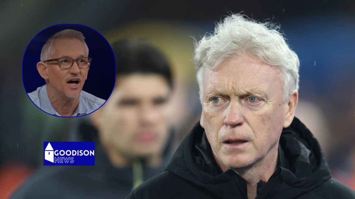 Gary Lineker and David Moyes Everton.