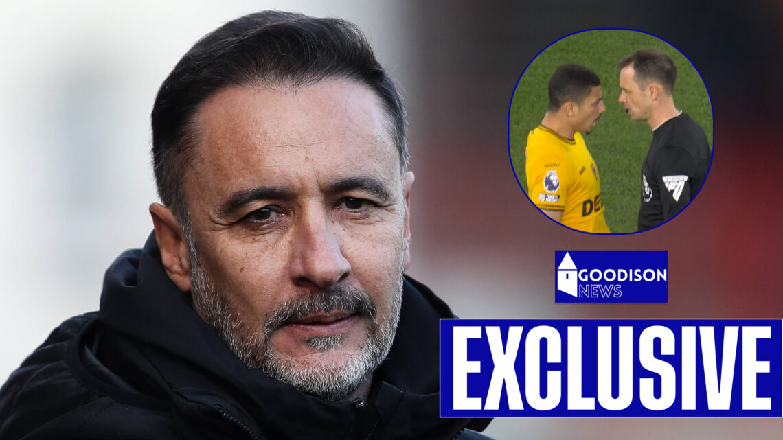 Andre squared up to Stuart Attwell as Wolves drew at Everton.