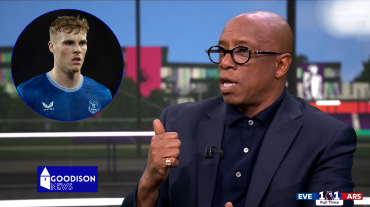 Everton Arsenal Ian Wright Jake O'Brien