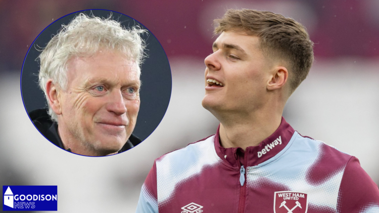 Everton manager David Moyes and West Ham United striker Evan Ferguson