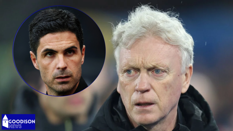 Everton manager David Moyes and Arsenal boss Mikel Arteta
