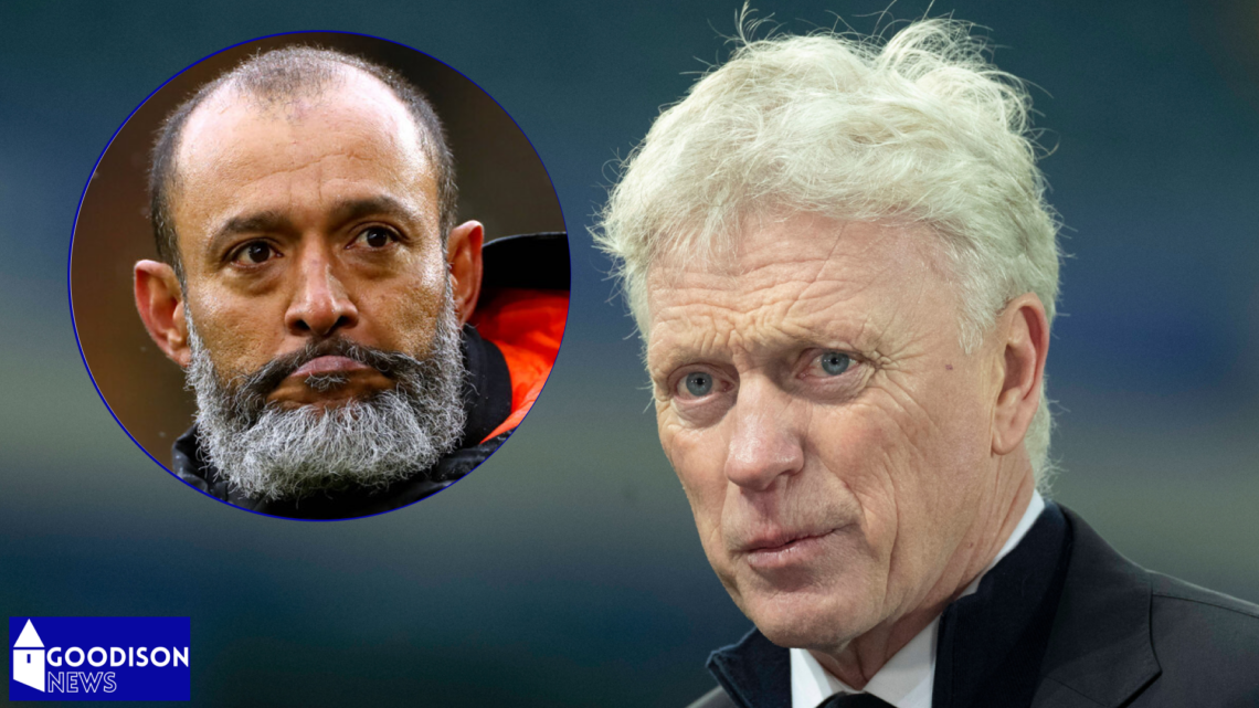 Everton manager David Moyes and Nottingham Forest boss Nuno Espirito Santo