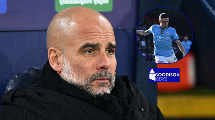 Pep Guardiola, Phil Foden, Everton