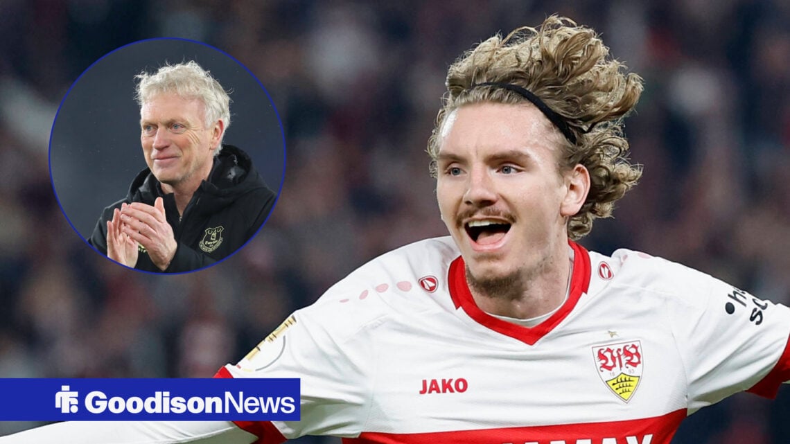 David Moyes and Nick Woltemade