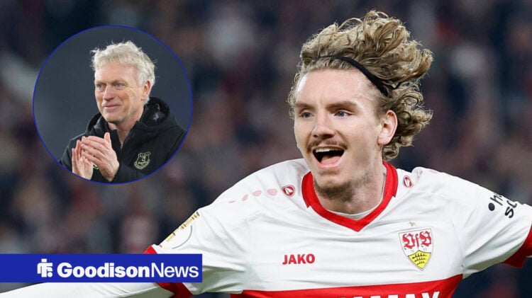 David Moyes and Nick Woltemade