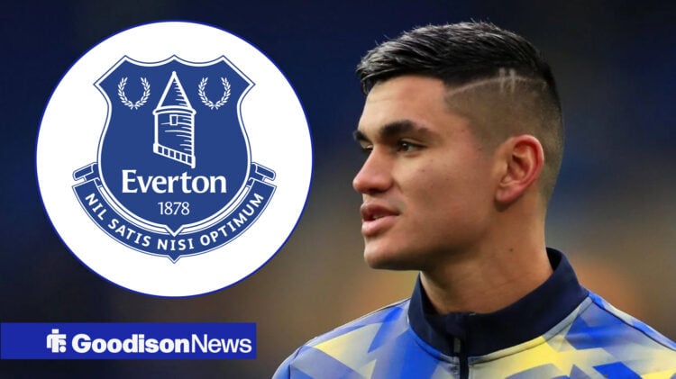 Everton midfielder Carlos Alcaraz
