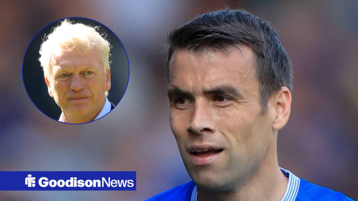 Everton defender Seamus Coleman and David Moyes
