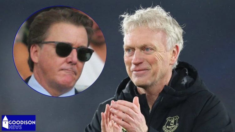 Everton manager David Moyes and Dan Friedkin