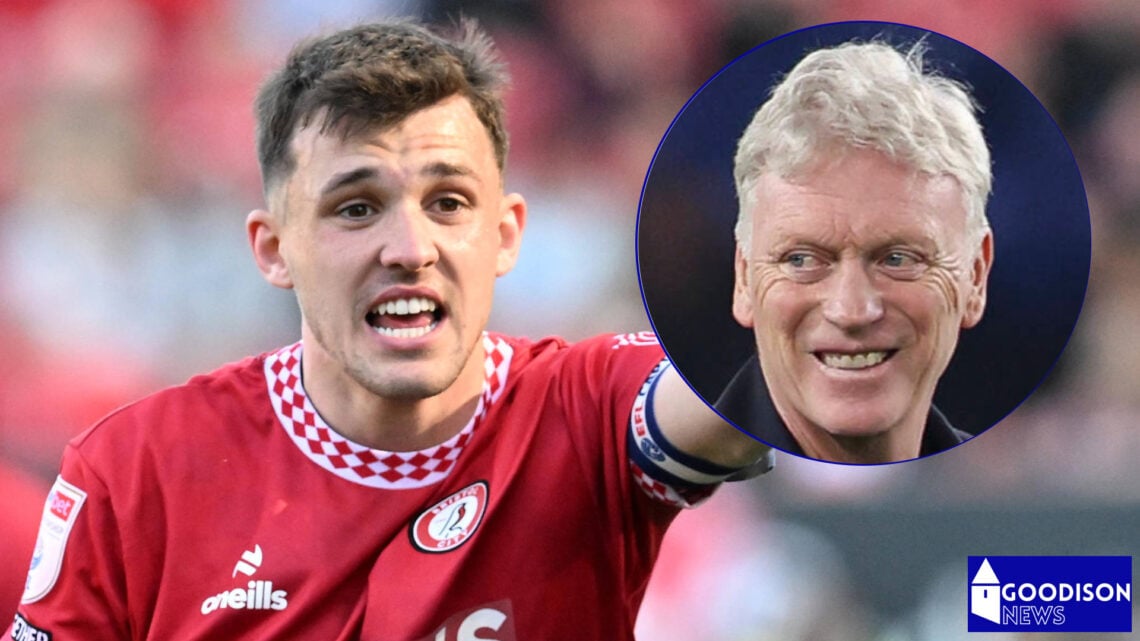 Everton manager David Moyes and Bristol City midfielder Jason Knight