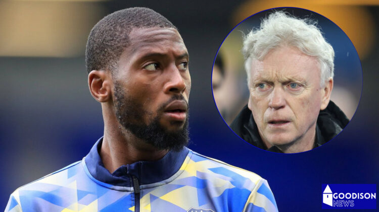 Everton striker Beto and David Moyes