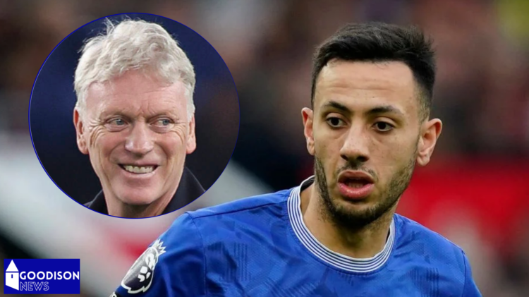 Everton forward Dwight McNeil and David Moyes