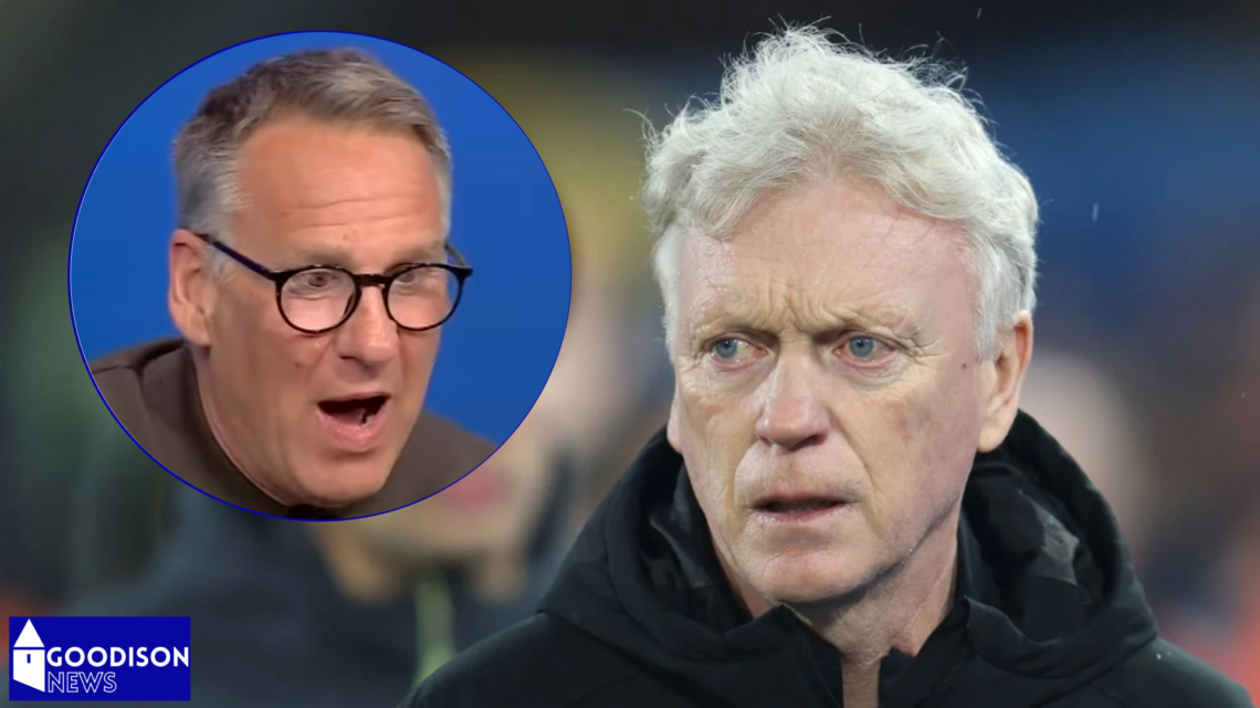 Everton manager David Moyes and Paul Merson