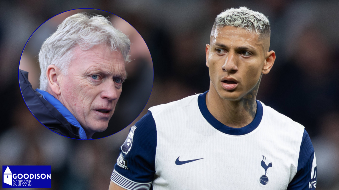 Everton manager David Moyes and Tottenham striker Richarlison