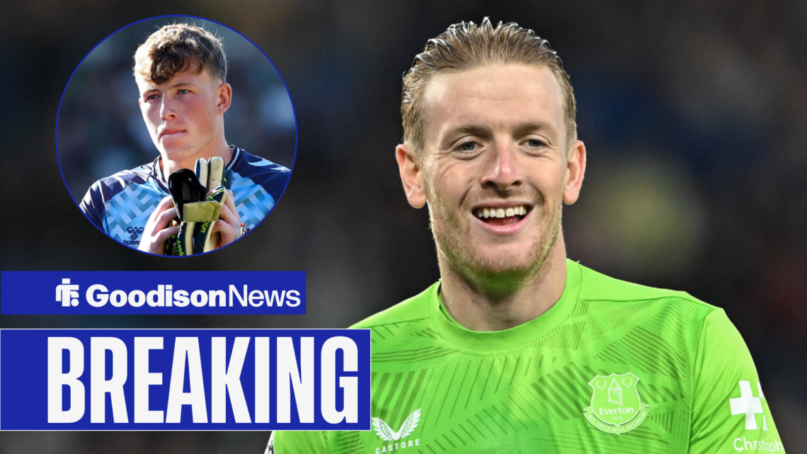 Jordan Pickford reacts to Sunderland's Anthony Patterson