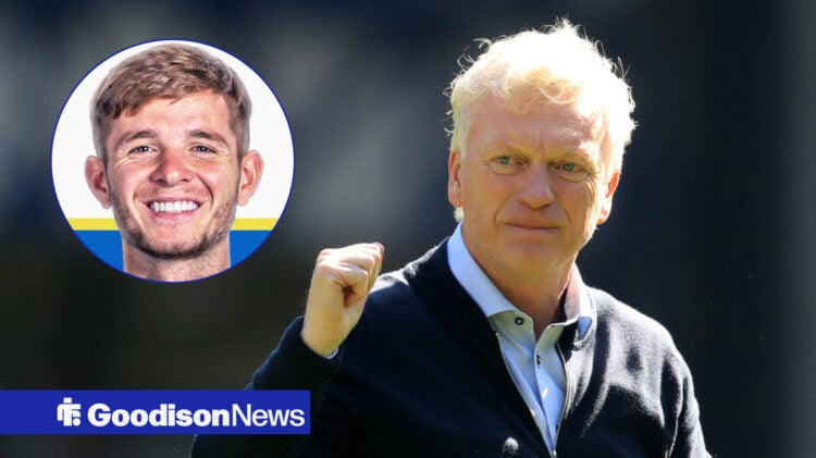 Everton manager David Moyes and Manchester City playmaker James McAtee