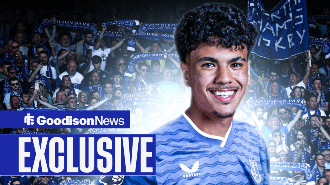 Adam Aznou has signed for Everton.
