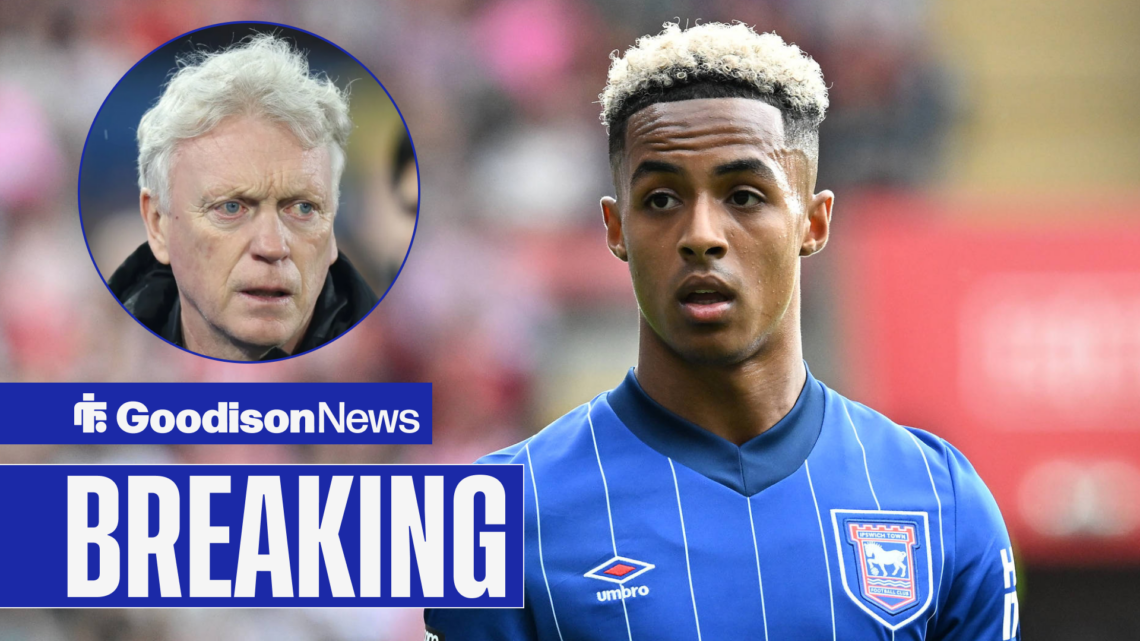 Everton manager David Moyes and Ipswich Town playmaker Omari Hutchinson