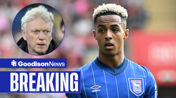 Everton manager David Moyes and Ipswich Town playmaker Omari Hutchinson