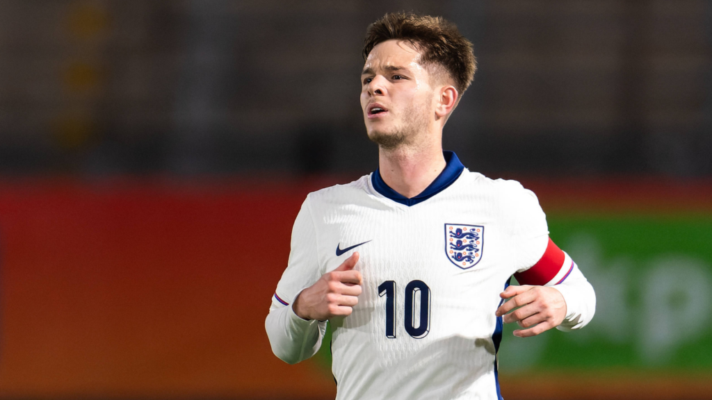 Everton-lined England U21 midfielder James McAtee.