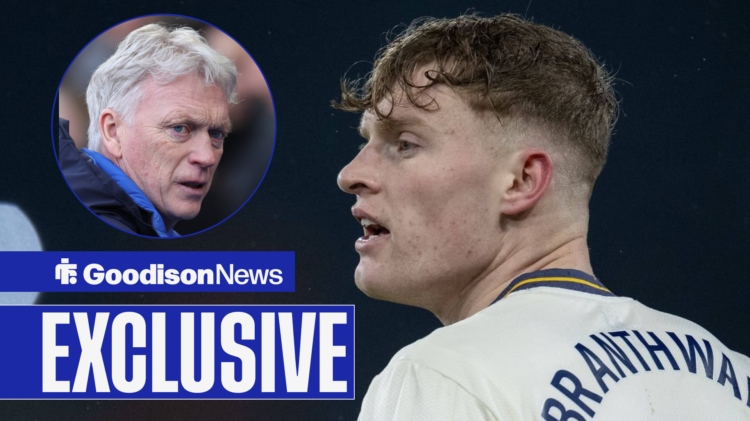 Exclusive news with Everton defender Jarrad Branthwaite and manager David Moyes.