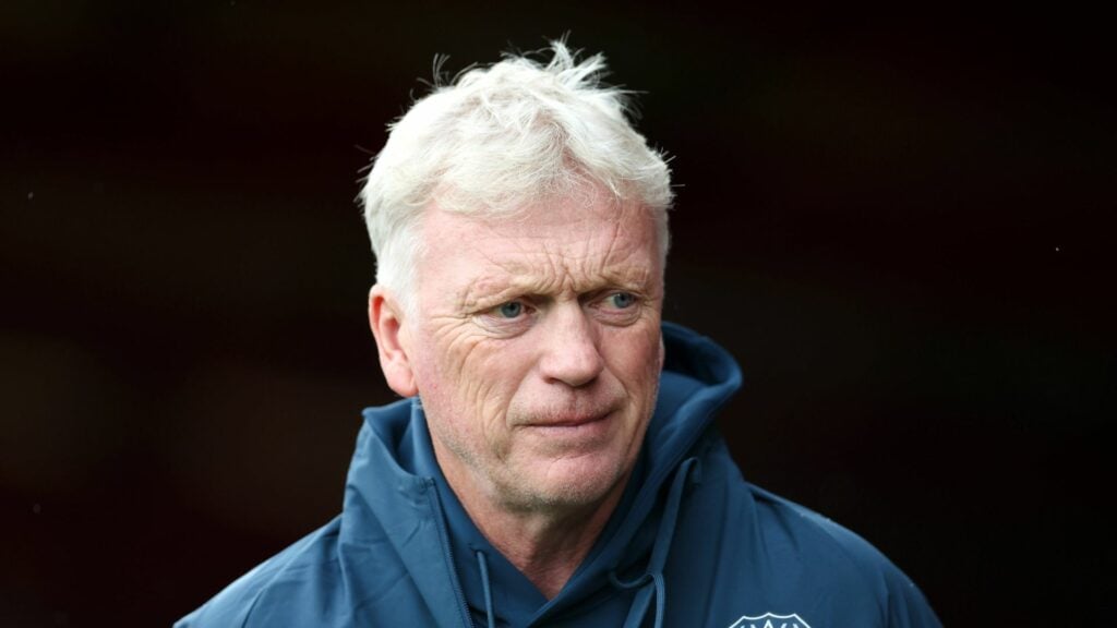 David Moyes watches on