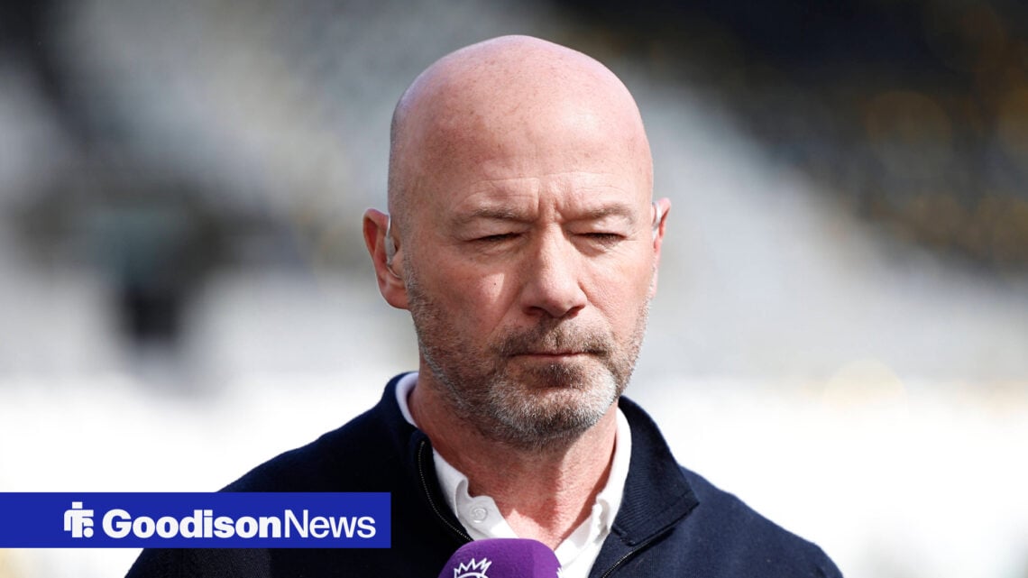 Alan Shearer in anguish