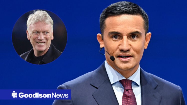 Tim Cahill and David Moyes