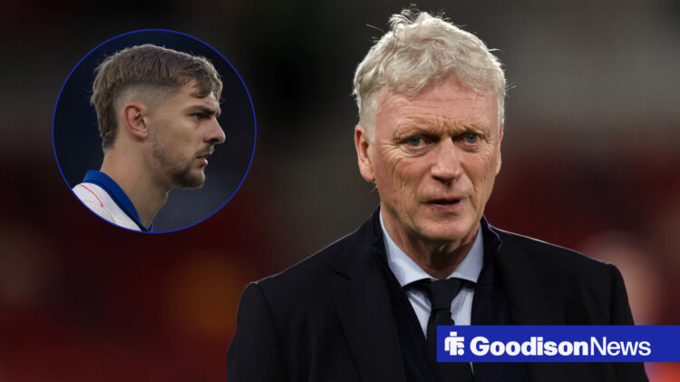 David Moyes and Kiernan Dewsbury-Hall