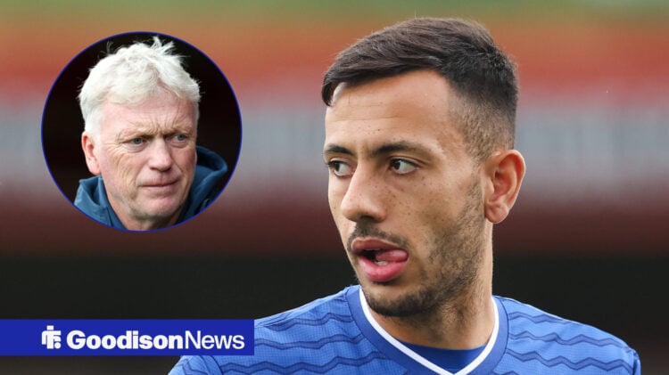 Everton forward Dwight McNeil and David Moyes