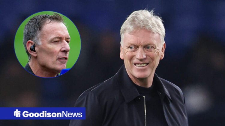 Everton manager David Moyes and Chris Sutton