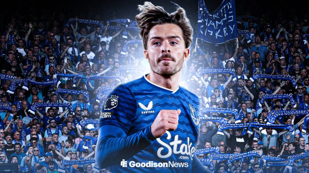 Jack Grealish in Everton kit