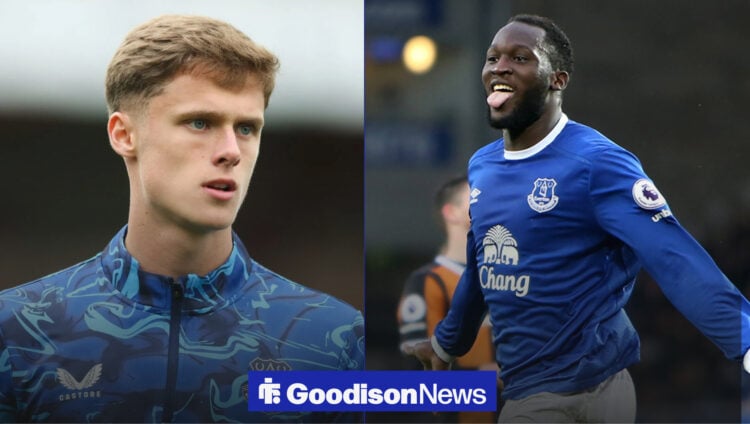 Harrison Armstong in Everton pre-season, Romelu Lukaku celebrating