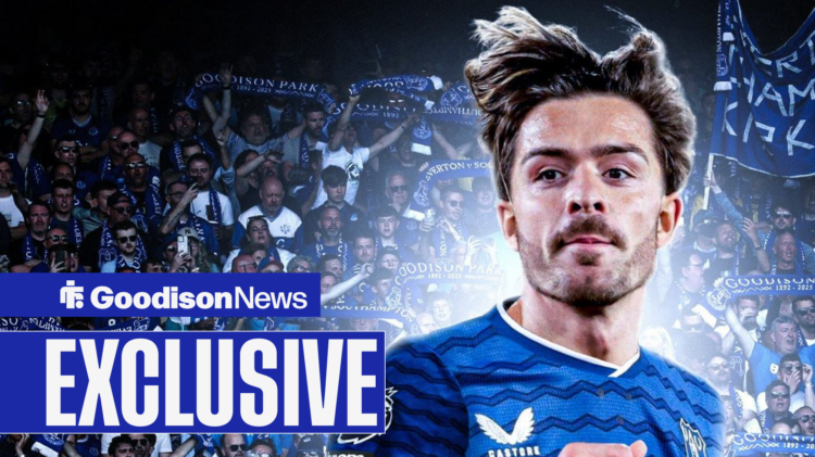 Jack Grealish in Everton kit