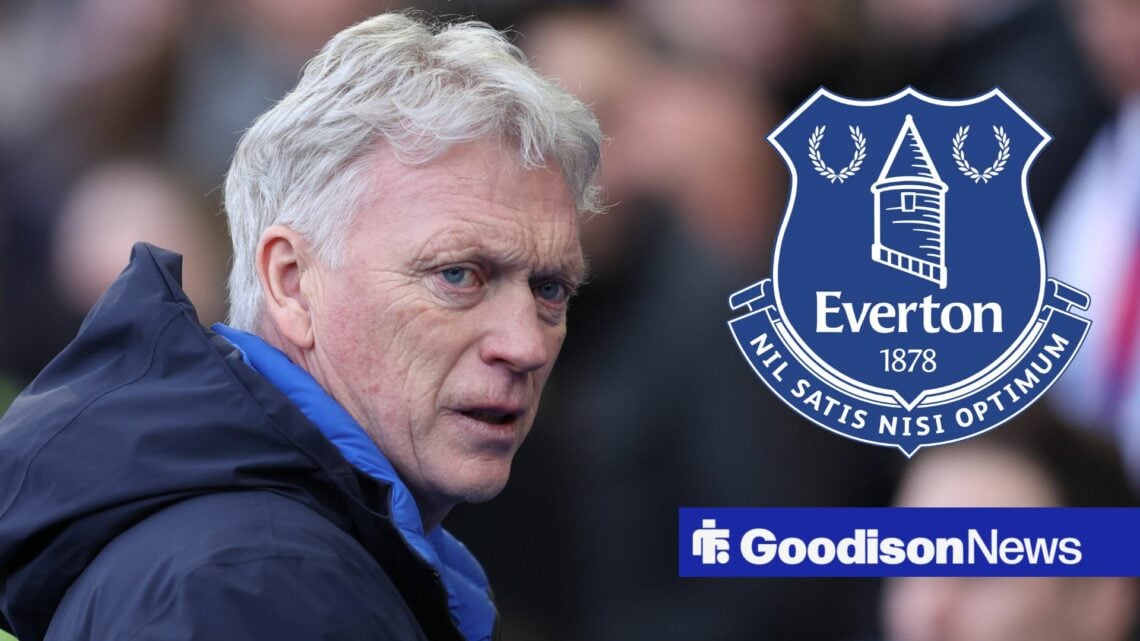 Everton manager David Moyes looks disgruntled with Everton inset