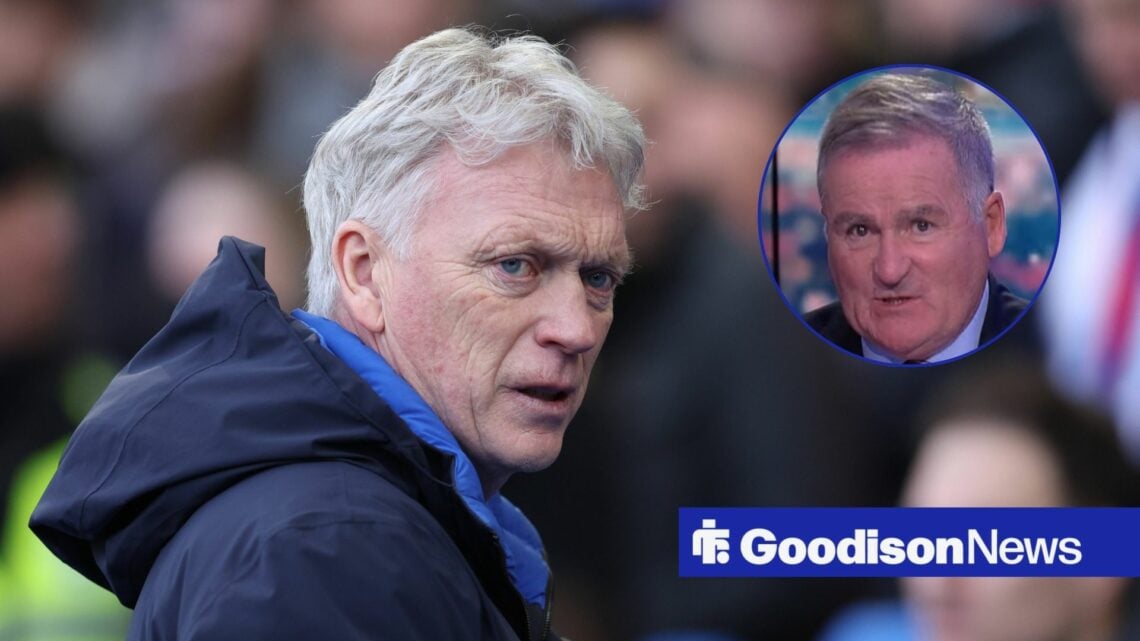 David Moyes looking at Richard Keys in circle