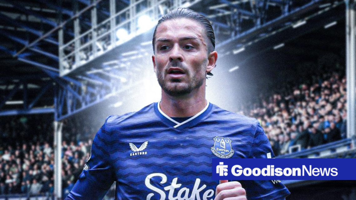 Everton midfielder Jack Grealish with his thumb up