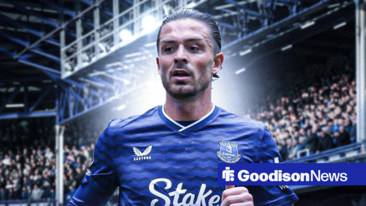 Everton midfielder Jack Grealish with his thumb up