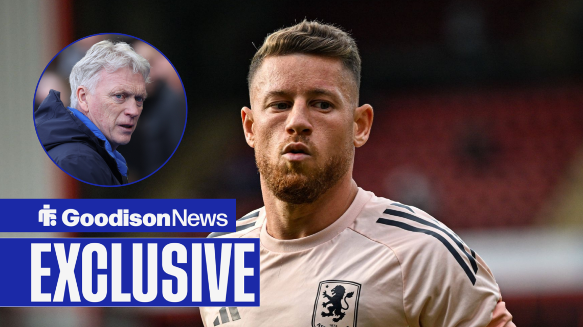 Ross Barkley for Aston Villa jogging with David Moyes in circular frame