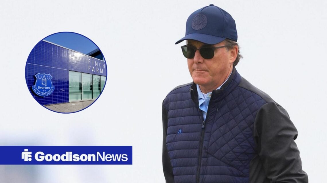Everton owner Dan Friedkin, Finch Farm in inset.