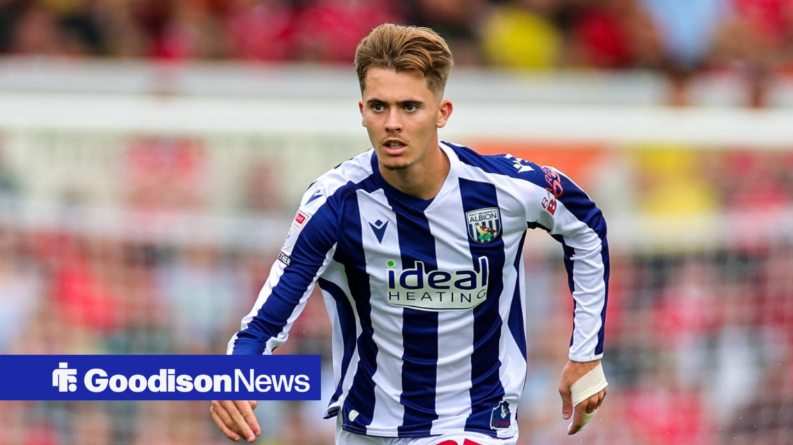 West Brom and former Everton star Isaac Price in action.