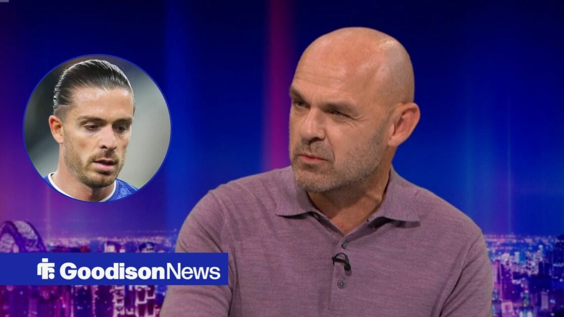 Danny Murphy with Everton winger Jack Grealish inset