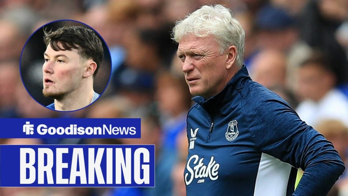 Everton manager David Moyes with Nathan Patterson inset