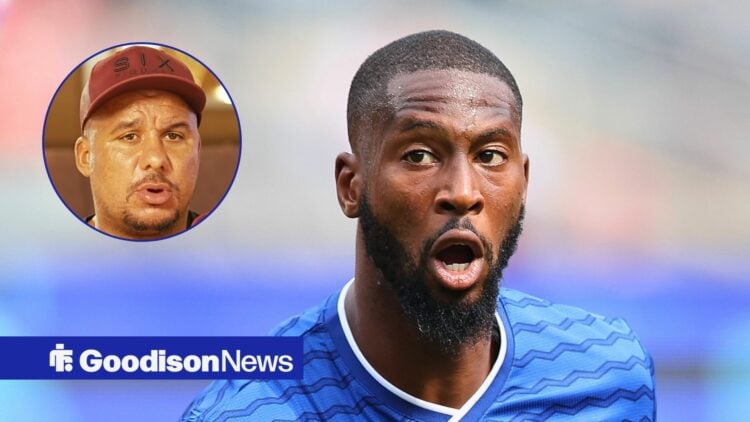 Everton striker Beto and Gabby Agbonlahor in circular inset