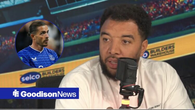 Troy Deeney live on air, Everton star Jack Grealish in action.