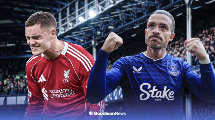 Liverpool midfielder Florian Wirtz and Everton winger Jack Grealish